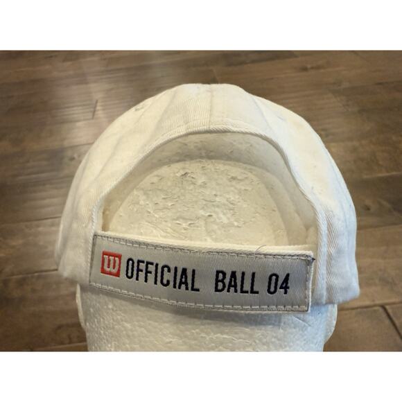 Vintage Y2K Wilson Mens White US Open New York 2004 Adjustable Strapback Hat Cap - Picture 6 of 8